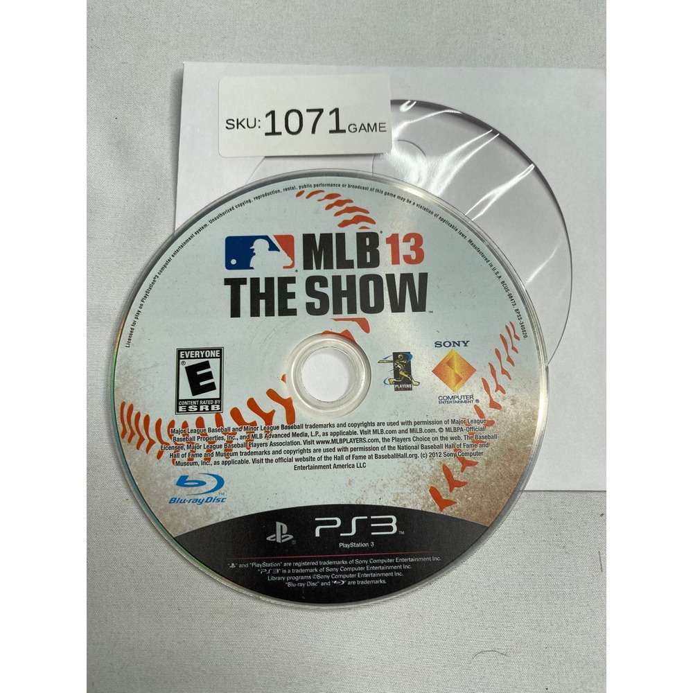 MLB 13 The Show Sony PlayStation 3